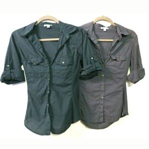 Standard James Perse 2 medium shirts Gray & Teal